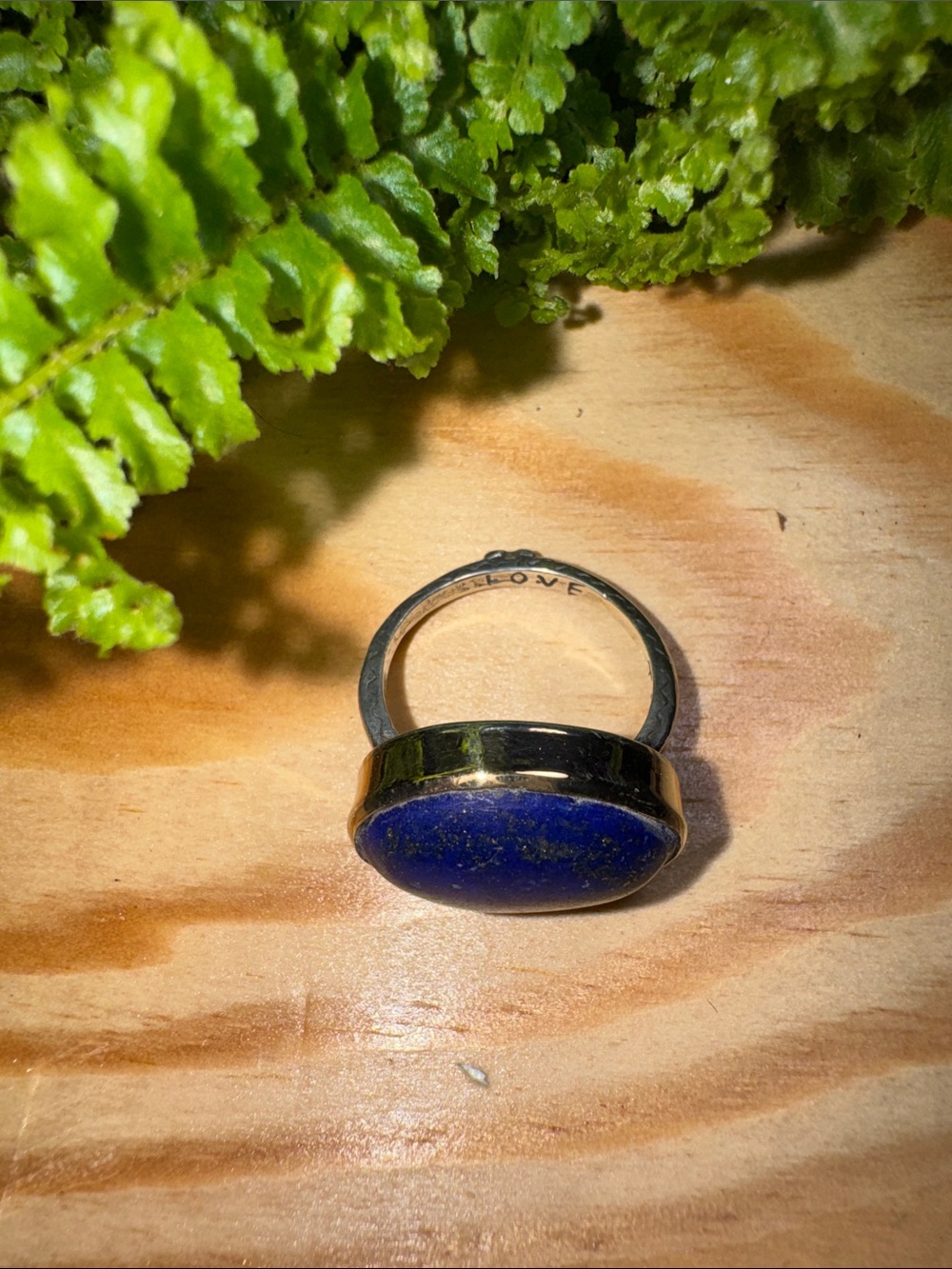 Sundance Jes Maharry Blue Lapis Oval Statement Ring